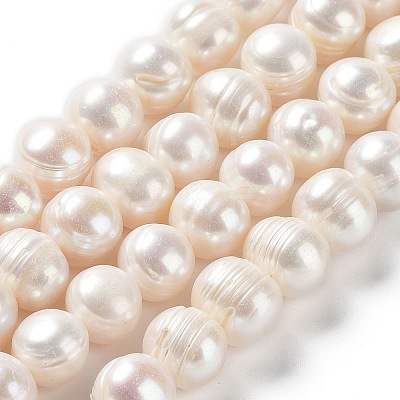 Natural Cultured Freshwater Pearl Beads Strands PEAR-E019-12-1