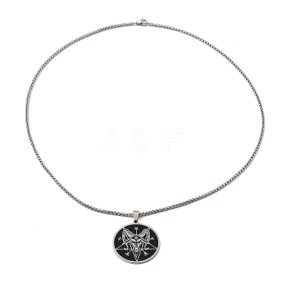 Non-Tarnish 201 Stainless Steel Pendant Necklaces LS-NJEW-B095-02-1