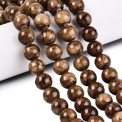 Natural Persian Jade Beads Strands G-A255-A02-05A-1