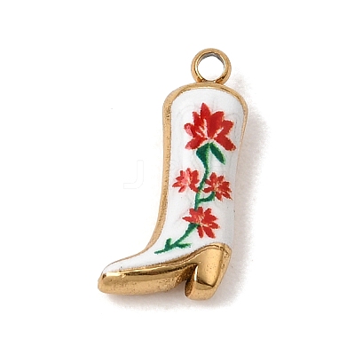 304 Stainless Steel Enamel Pendants SA-CBAA9A2-04G-05-1