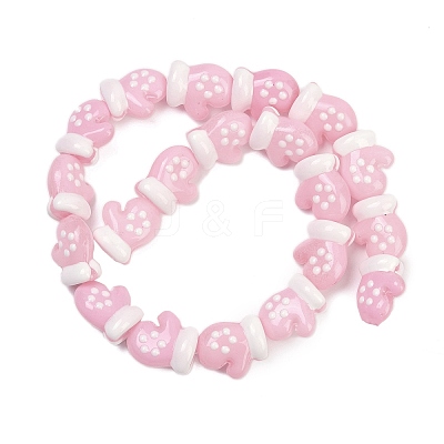 Baking Paint Glass Enamel Beads LAMP-R004-07G-1