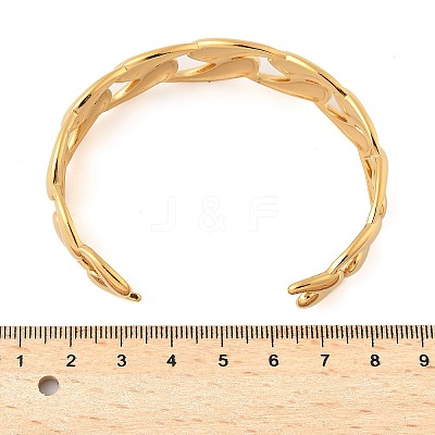 304 Stainless Steel Cuff Bangles for Women BJEW-B134-01G-1