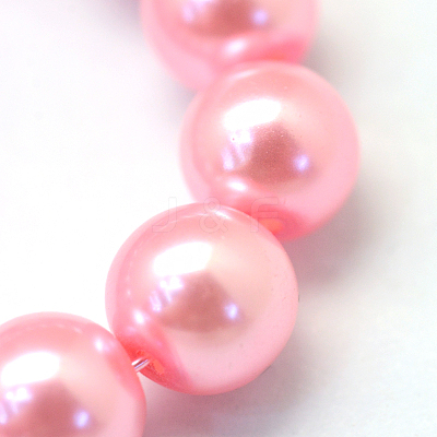 Baking Paint Pearlized Glass Pearl Round Bead Strands HY-Q003-6mm-53-1