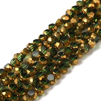 Electroplate Glass Beads Strands EGLA-P061-01B-03-1