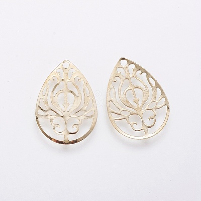 Iron Filigree Pendants X-IFIN-F158-57G-1