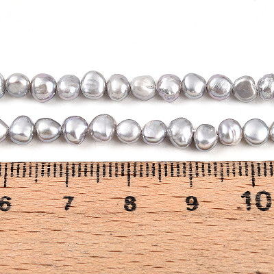Natural Cultured Freshwater Pearl Beads Strands PEAR-N014-03J-01-1