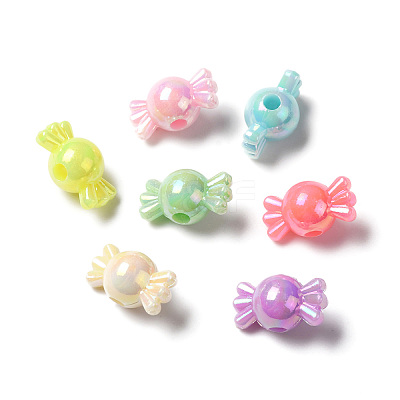Opaque Acrylic Beads MACR-F074-08-1