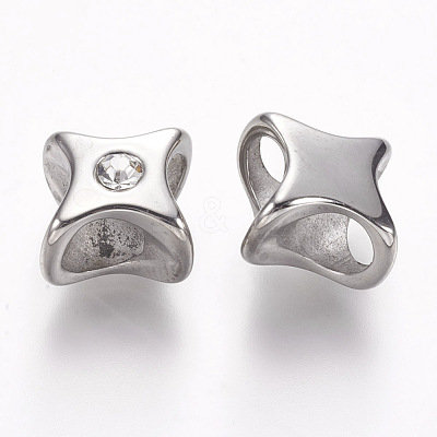 304 Stainless Steel Slide Charms STAS-I082-01P-1