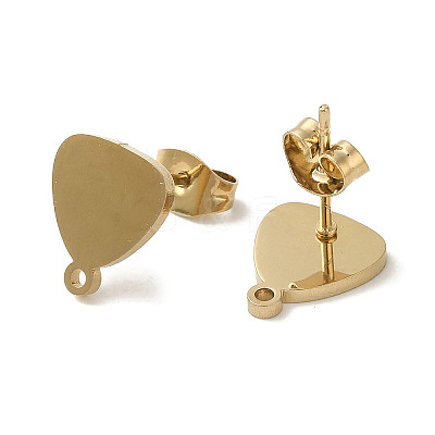 Ion Plating(IP) 304 Stainless Steel Stud Earring Findings STAS-I206-33G-1