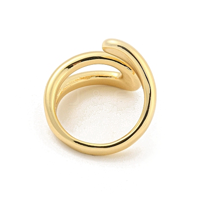 Brass Open Cuff Rings RJEW-G309-50G-1