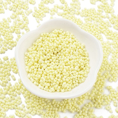 Baking Paint Glass Seed Beads SEED-A033-05E-1