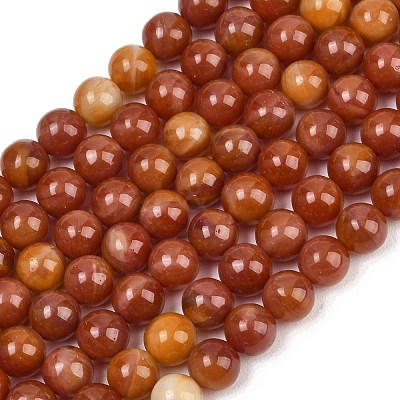 Handmade Lampwork Beads Strand LAMP-B056-8mm-18-1