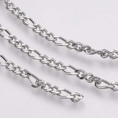 Tarnish Resistant 304 Stainless Steel Chains CHS-X0001-01P-1