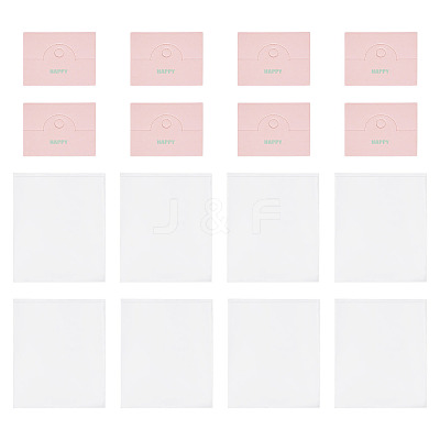 100Pcs Folding Flower Printed Paper Display Header Cards CDIS-TA0001-46A-1