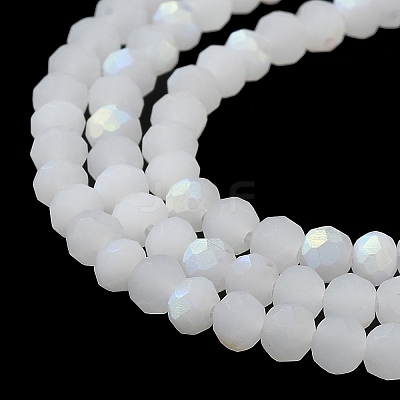 Imitation Jade Glass Beads Strands X-EGLA-A034-J4mm-MB05-1