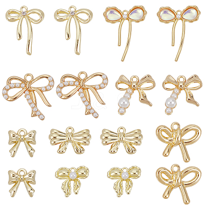 32Pcs 8 Styles Alloy Pendants FIND-SC0014-68-1