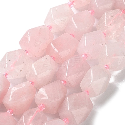 Natural Rose Quartz Beads Strands G-C182-30-02-1