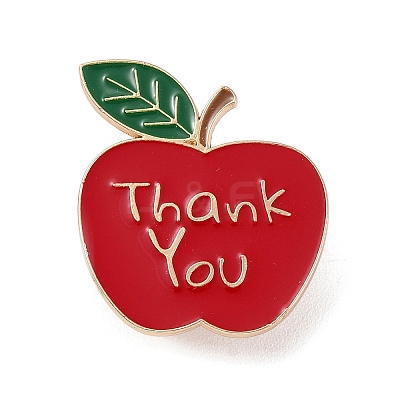Teacher's Day Theme Rack Plating Light Gold Alloy Brooches JEWB-Z016-01KCG-14-1