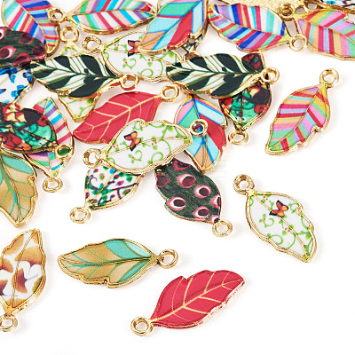 13Pcs 13 Styles Alloy Enamel Pendants ENAM-TA0009-06-1