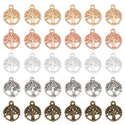 300Pcs 5 Colors Alloy Charms FIND-HY0002-61-1