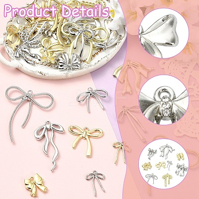 30Pcs 30 Styles Alloy Pendants FIND-YW0012-09-1