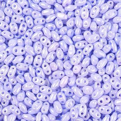 Opaque Colours Luster Glass Seed Beads SEED-T006-02C-1