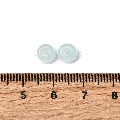 Baking Paint Imitation Jade Glass Beads DGLA-C005-A01-3x6mm-08-1