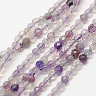 Natural Amethyst Bead Strands G-A129-3mm-E01-1