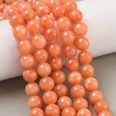 Natural Mashan Jade Round Beads Strands G-D263-10mm-XS21-01-1