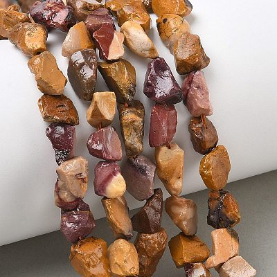 Raw Rough Natural Mookaite Beads Strands LS-G-M453-D15-1