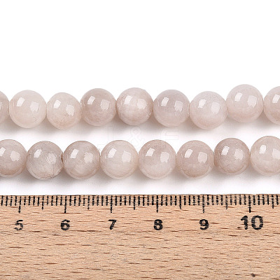 Natural Dyed Yellow Jade Gemstone Bead Strands G-R271-8mm-YXS06-1
