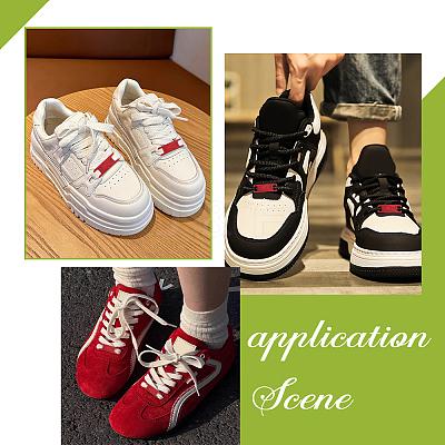 10Pcs Alloy Rhinestone Shoelace Buckle FIND-AR0006-26-1