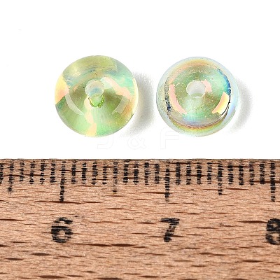 Baking Paint Electroplate Transparent Glass Beads EGLA-Q141-01B-A11-1