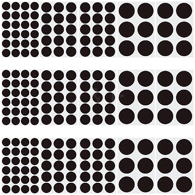198Pcs 3 Styles Round Felt Furniture Pads AJEW-GF0013-26A-1