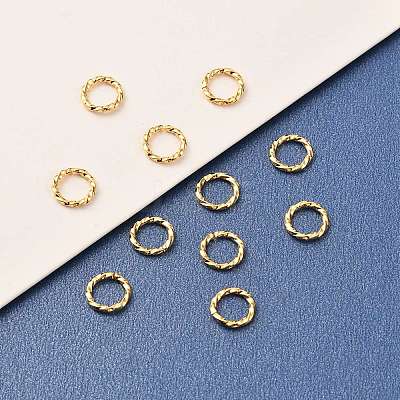 Brass Open Jump Rings X-KK-F824-110B-G-1