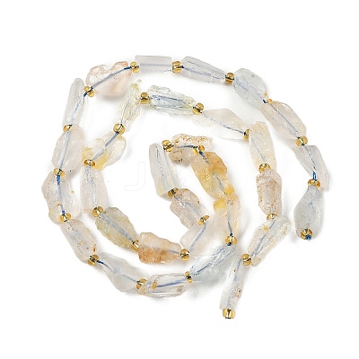 Raw Rough Natural White Topaz Beads Strands G-D101-A15-1
