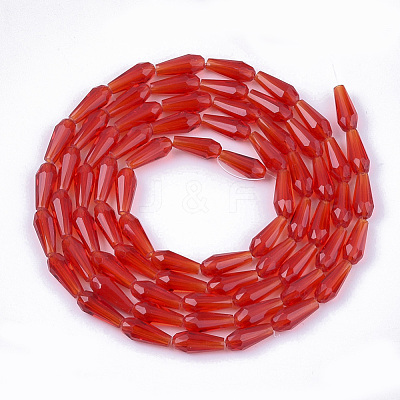 Transparent Glass Beads Strands X-GLAA-T009-004E-1