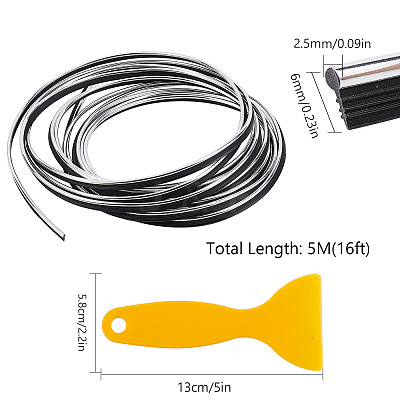 Car Interior Moulding Trim AJEW-GF0001-57E-1