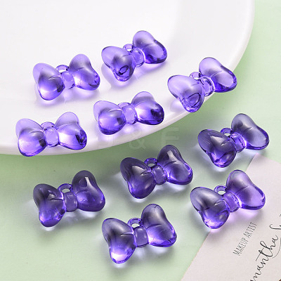 Transparent Acrylic Pendants TACR-T024-02BB-936-1