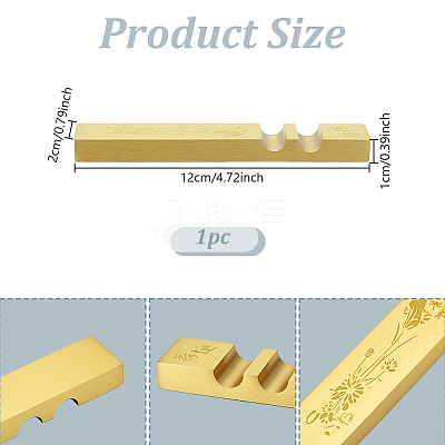 Rectangle Brass Paper Weight AJEW-WH0314-797A-1