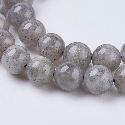 Natural Labradorite Beads Strands G-G212-8mm-23-1
