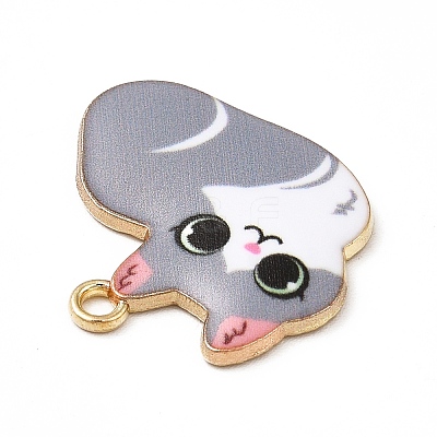 Alloy Enamel Pendants ENAM-M046-11G-B-1
