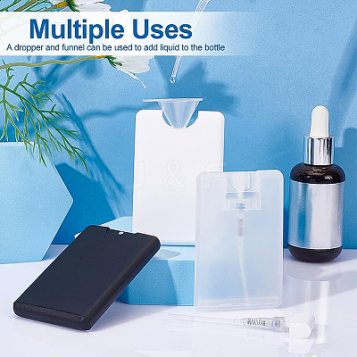 DIY 18 Sets 3 Style Plastic Spray Bottles DIY-BC0004-98-1