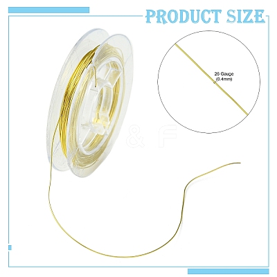 Round Copper Wire for Jewelry Making CWIR-N001-0.4mm-07-1