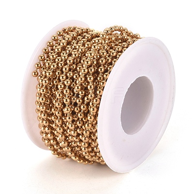 PVD Vacuum Plating 304 Stainless Steel Ball Chains CHS-F009-01E-G-1