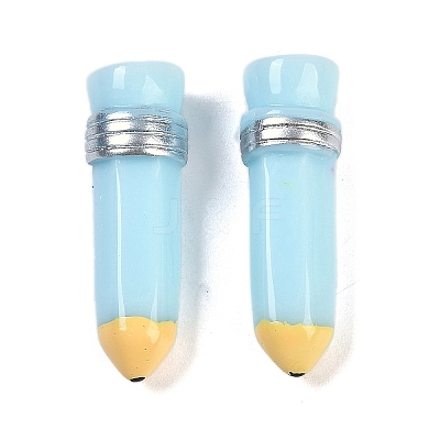 Pencil Resin Cabochons RESI-Q014-06E-1