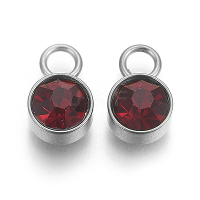 Glass Rhinestone Charms STAS-F189-P09-1