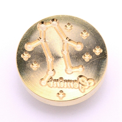 Brass Wax Sealing Stamp Head AJEW-TAC0026-01LG-03-1