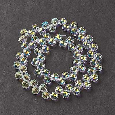 Transparent Glass Beads Strands GLAA-G096-01D-1