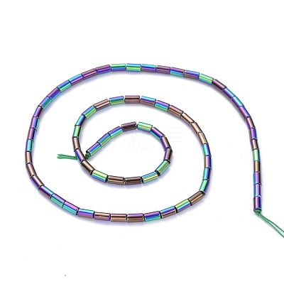 Electroplate Glass Beads Strands EGLA-K014-B-FP03-1